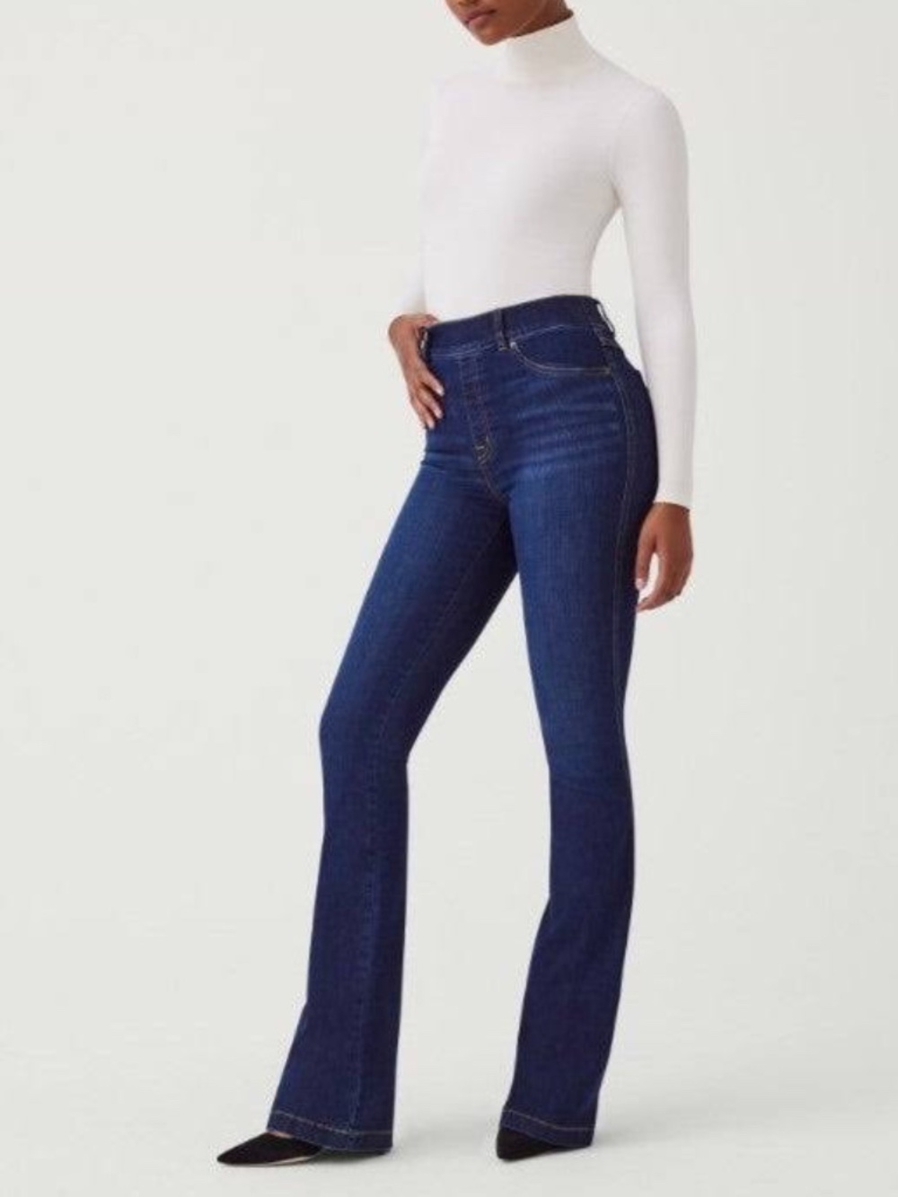 Spanx flare XL dark wash blue Jeans